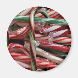Schokoladen-Minze-Zuckerstangen Festlich Magnet