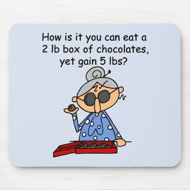 Schokoladen-Richtung Mousepad (Vorne)