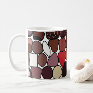 Schokoladen-Süßigkeiten-Konfektserie  Kaffeetasse