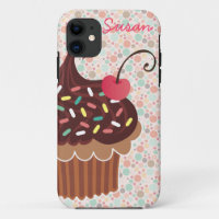 Schokoladen-u. Vanille-kleiner Kuchen iPhone 5
