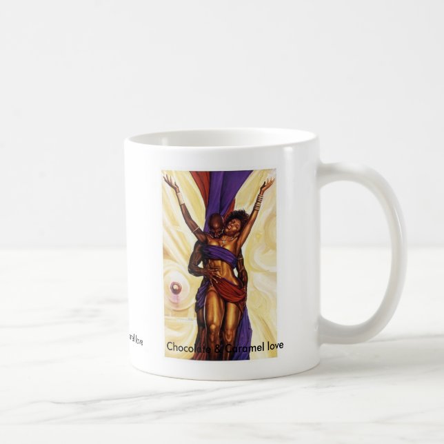 Schokoladen-und Karamell-Liebe Tasse (Rechts)
