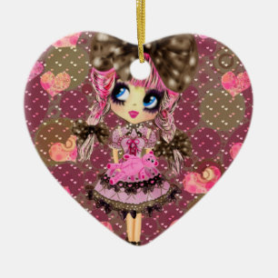 Schokoladenblasen Kawaii Sweet Lolita PinkyP Keramik Ornament
