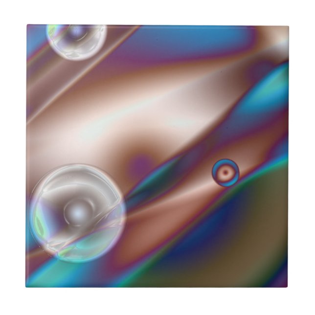 Schokoladenblau Fliese (Vorderseite)