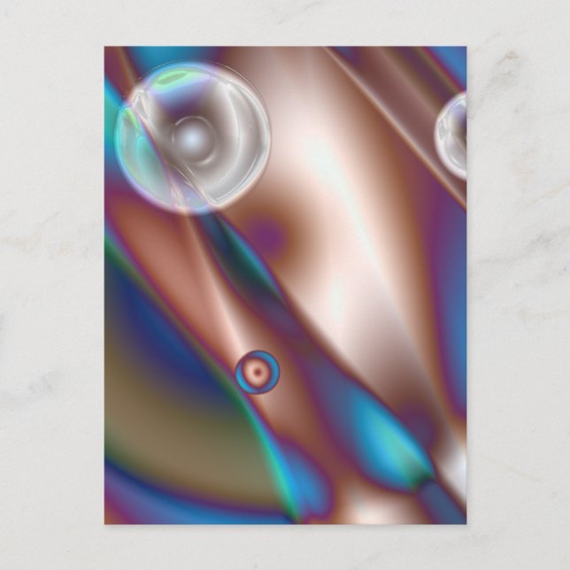 Schokoladenblau Postkarte (Vorderseite)