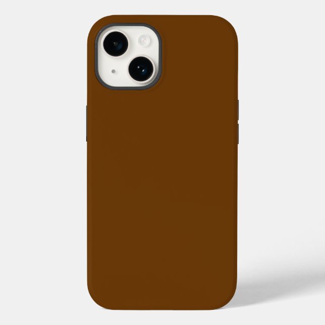 Schokoladenbraun Case-Mate iPhone Hülle (Rückseite)