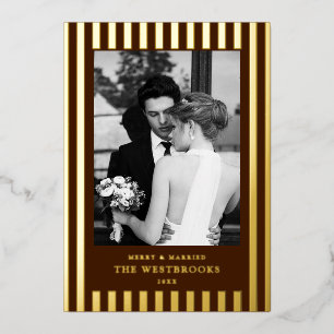 Schokoladenbraun Folien Feiertagskarte