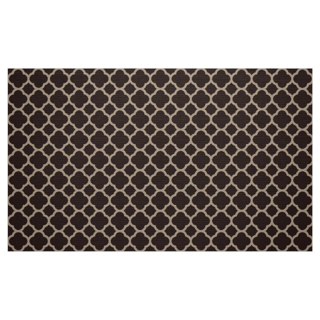 Schokoladenbraun Muster Stoff (Fat Quarter (45,7 x 55,9 cm))