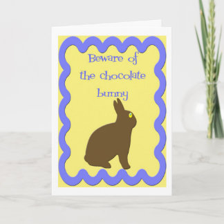 Schokoladenbraun (Ostern) Feiertagskarte