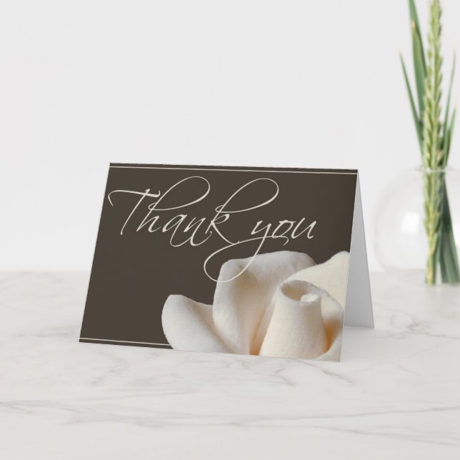 Schokoladenbraun Winterweiß Danke (Vorderseite)