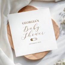 Schokoladenbraune elegante Babyparty