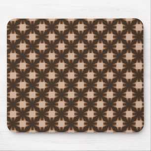Schokoladenbraune verwegene Disc Mousepad