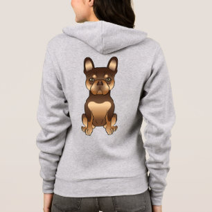 Schokoladenbrauner und Lohfarbener Französischer B Hoodie