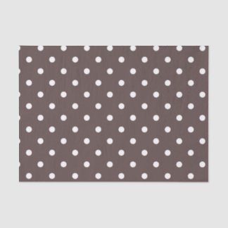 Schokoladenbrown Polka-Dot-Papierpapier Seidenpapier