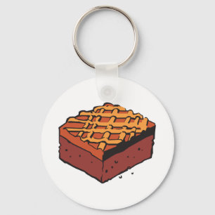 Schokoladenbrownie Schlüsselanhänger