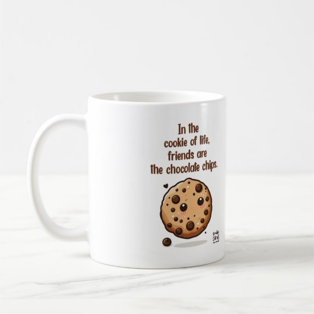 Schokoladenchip-Freundschaft Kaffeetasse (Links)