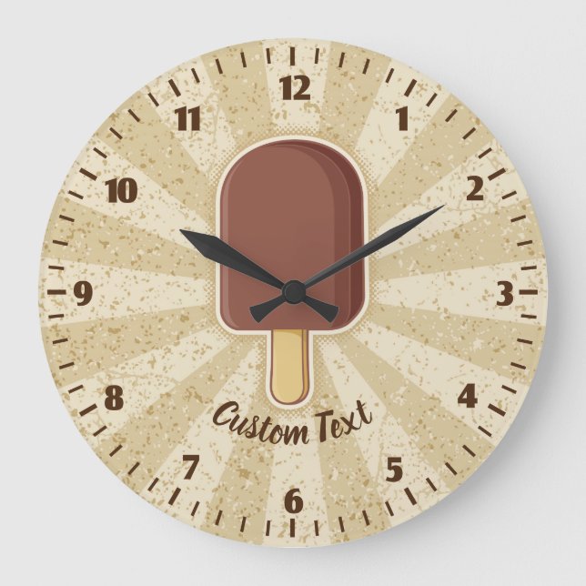 Schokoladencremestick Große Wanduhr (Vorderseite)