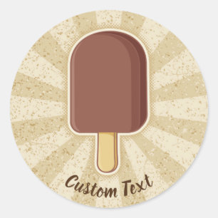 Schokoladencremestick Runder Aufkleber