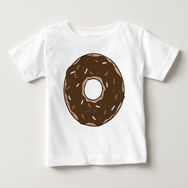SchokoladenDonut, Doughnut, Icing, Glaze, Sprinkle Baby T-shirt (Vorderseite)