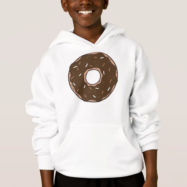 SchokoladenDonut, Doughnut, Icing, Glaze, Sprinkle Hoodie (Vorderseite)