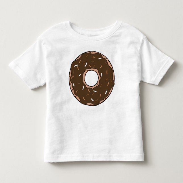 SchokoladenDonut, Doughnut, Icing, Glaze, Sprinkle Kleinkind T-shirt (Vorderseite)