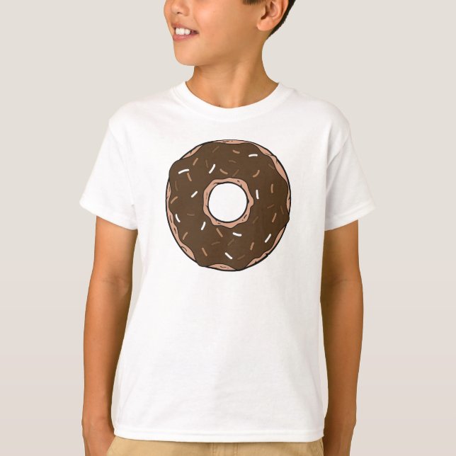SchokoladenDonut, Doughnut, Icing, Glaze, Sprinkle T-Shirt (Vorderseite)