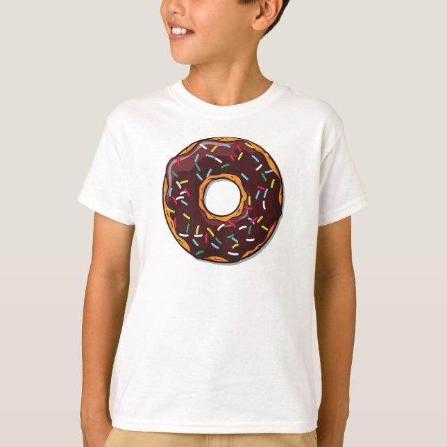 SchokoladenDonut, Doughnut, Icing, Sprinklen, Glaz T-Shirt (Vorderseite)