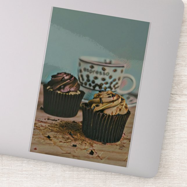 Schokoladeneis Aufkleber (Detail)