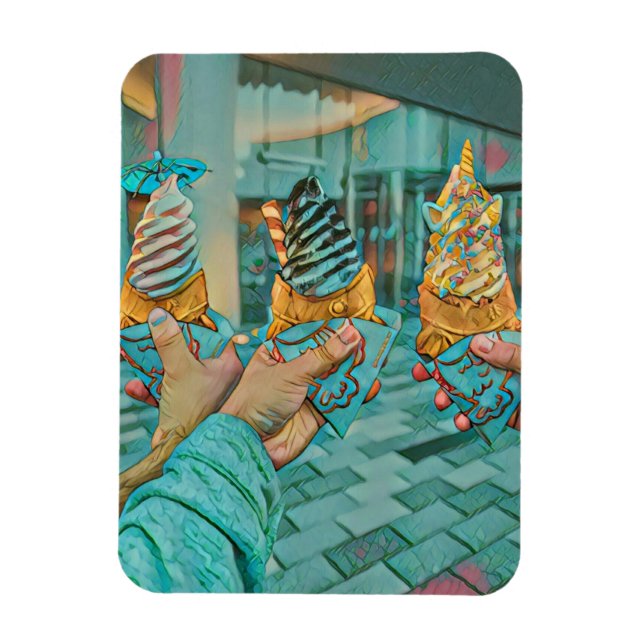 Schokoladeneis Magnet (Vertikal)