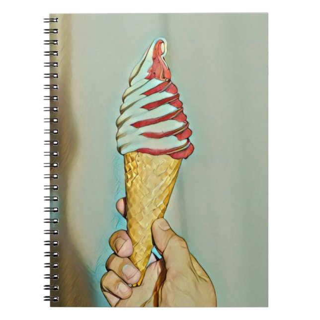 Schokoladeneis Notizblock (Vorderseite)