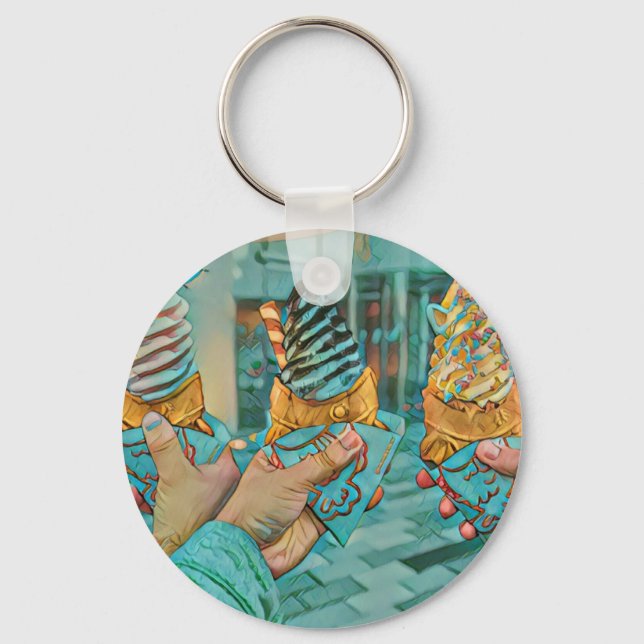 Schokoladeneis Schlüsselanhänger (Vorderseite)