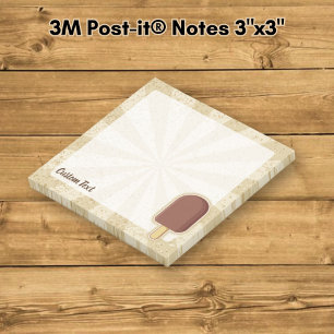 Schokoladeneis-Stick Post-it Klebezettel
