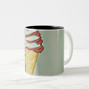 Schokoladeneis Zweifarbige Tasse