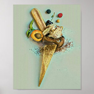 Schokoladeneisgeschenk Poster