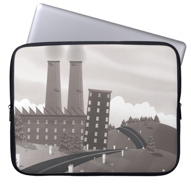 Schokoladenfabrik Laptopschutzhülle (Vorderseite)