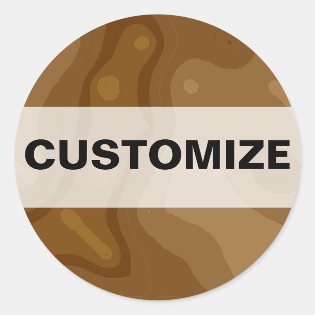 Schokoladenfabrik Runder Aufkleber (Vorderseite)