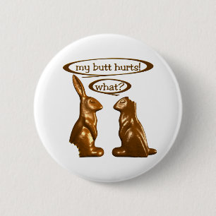 Schokoladenhäschen Button