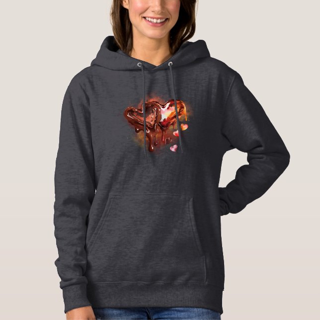 Schokoladenherzen Hoodie (Vorderseite)