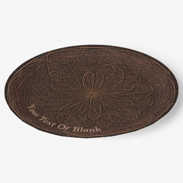 Schokoladenimpfung Pappteller (Schrägansicht)