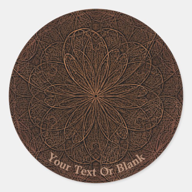 Schokoladenimpfung Runder Aufkleber (Vorderseite)