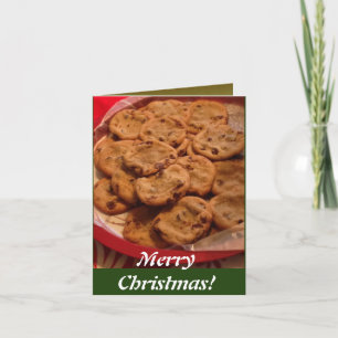 Schokoladenkekse Weihnachten Karte