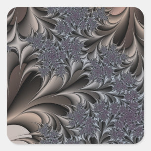 Schokoladenkleber Quadratischer Aufkleber