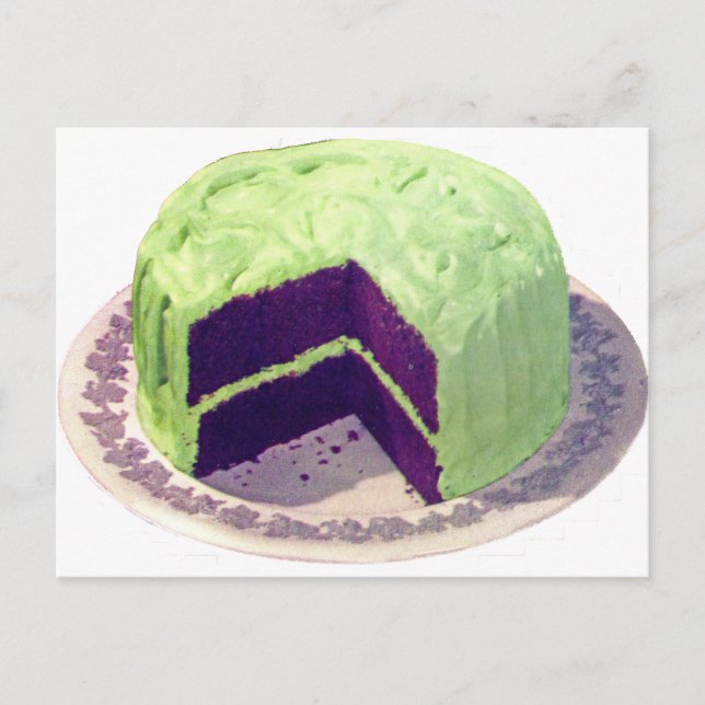 Schokoladenkuchen 1951 postkarte (Vorderseite)