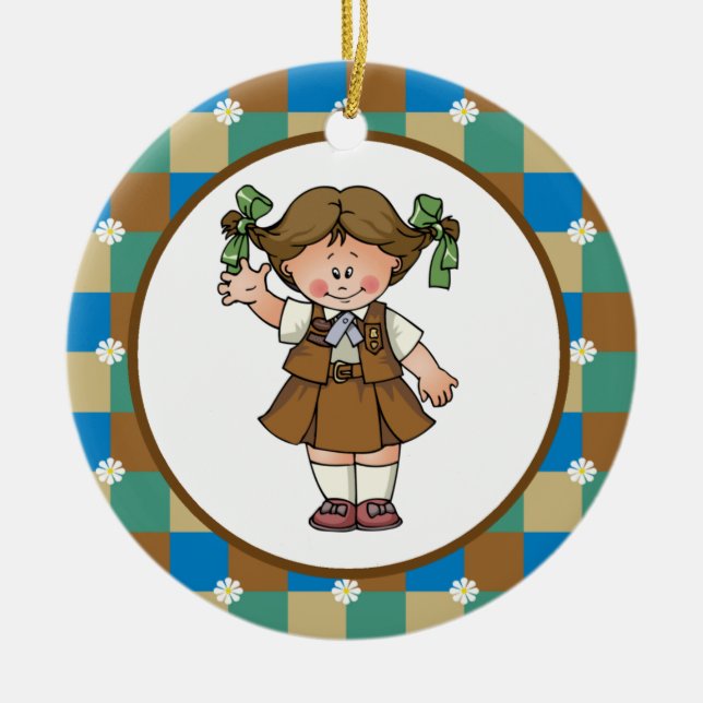 Schokoladenkuchen 1 keramikornament (Vorne)