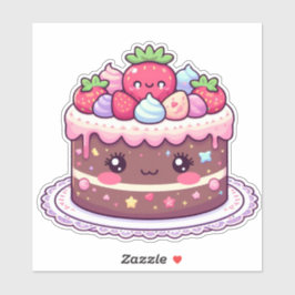 Schokoladenkuchen Aufkleber