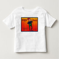 Schokoladenkuchen-Birnen-Kisten-Aufkleber