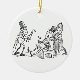 Schokoladenkuchen, die Zähne ziehen Keramikornament