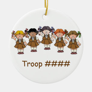 Schokoladenkuchen-Gruppe Keramik Ornament