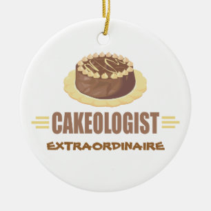 Schokoladenkuchen Keramikornament