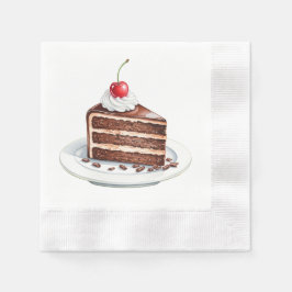 Schokoladenkuchen Napkins Serviette
