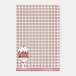 Schokoladenkuchen Post-it Klebezettel